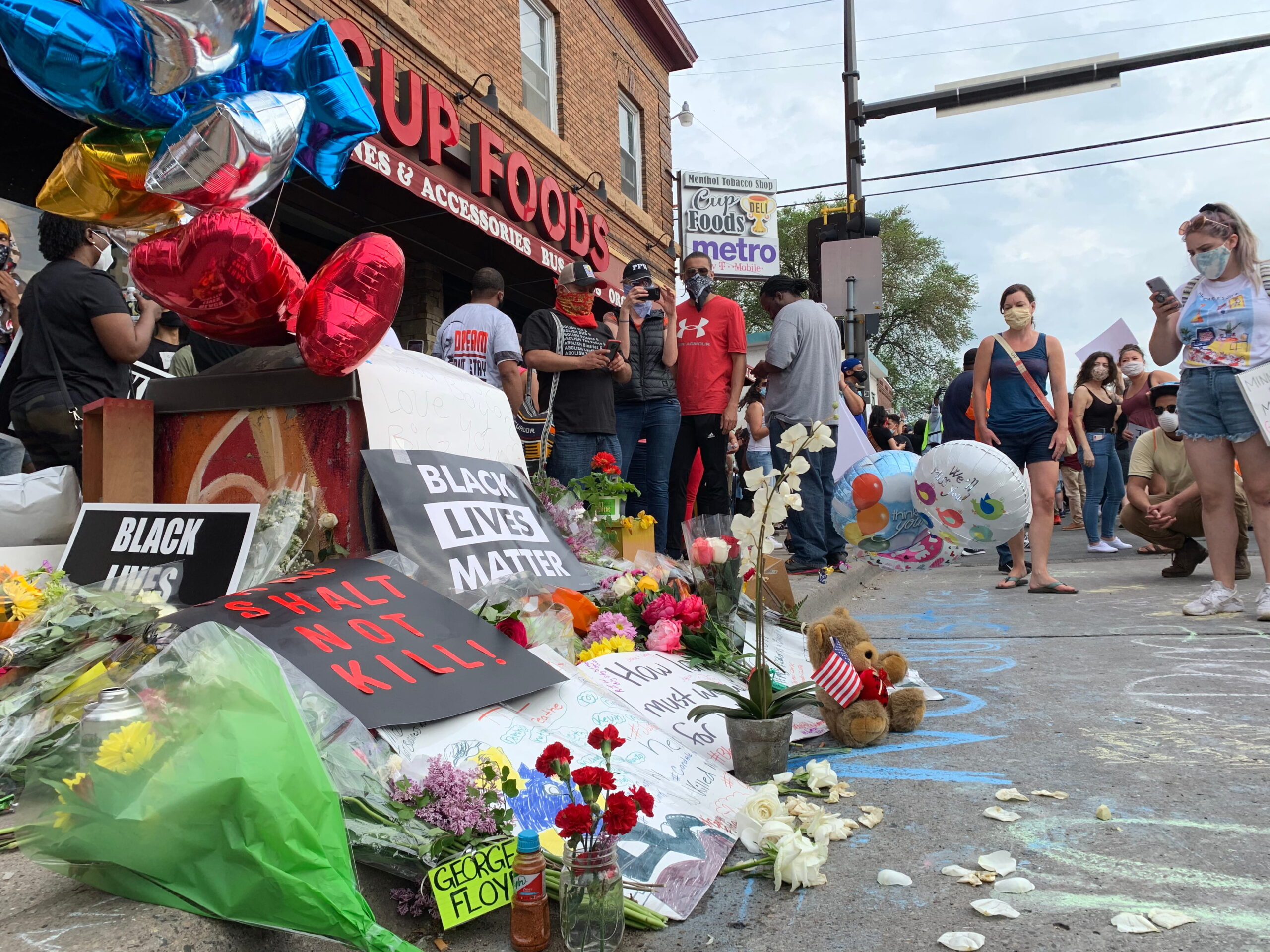 Memorial of George Floyd in Minneapolis