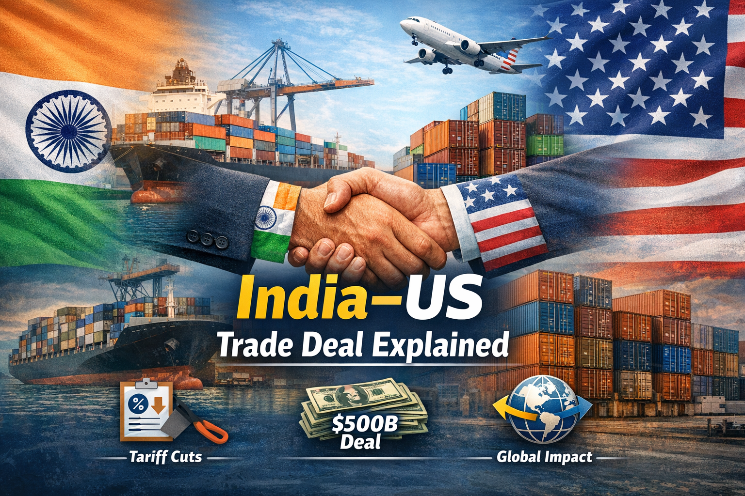 India US trade deal explained showing trade partnership, tariffs, and global economic impact