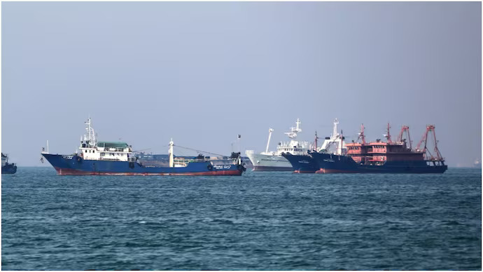 India's Ship struck at near Strait of Hormuz.