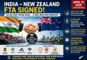 India–New Zealand FTA Signed: What the $5 Billion Trade Deal Means for You