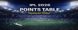 IPL 2026 Points Table Today – Updated Standings & NRR